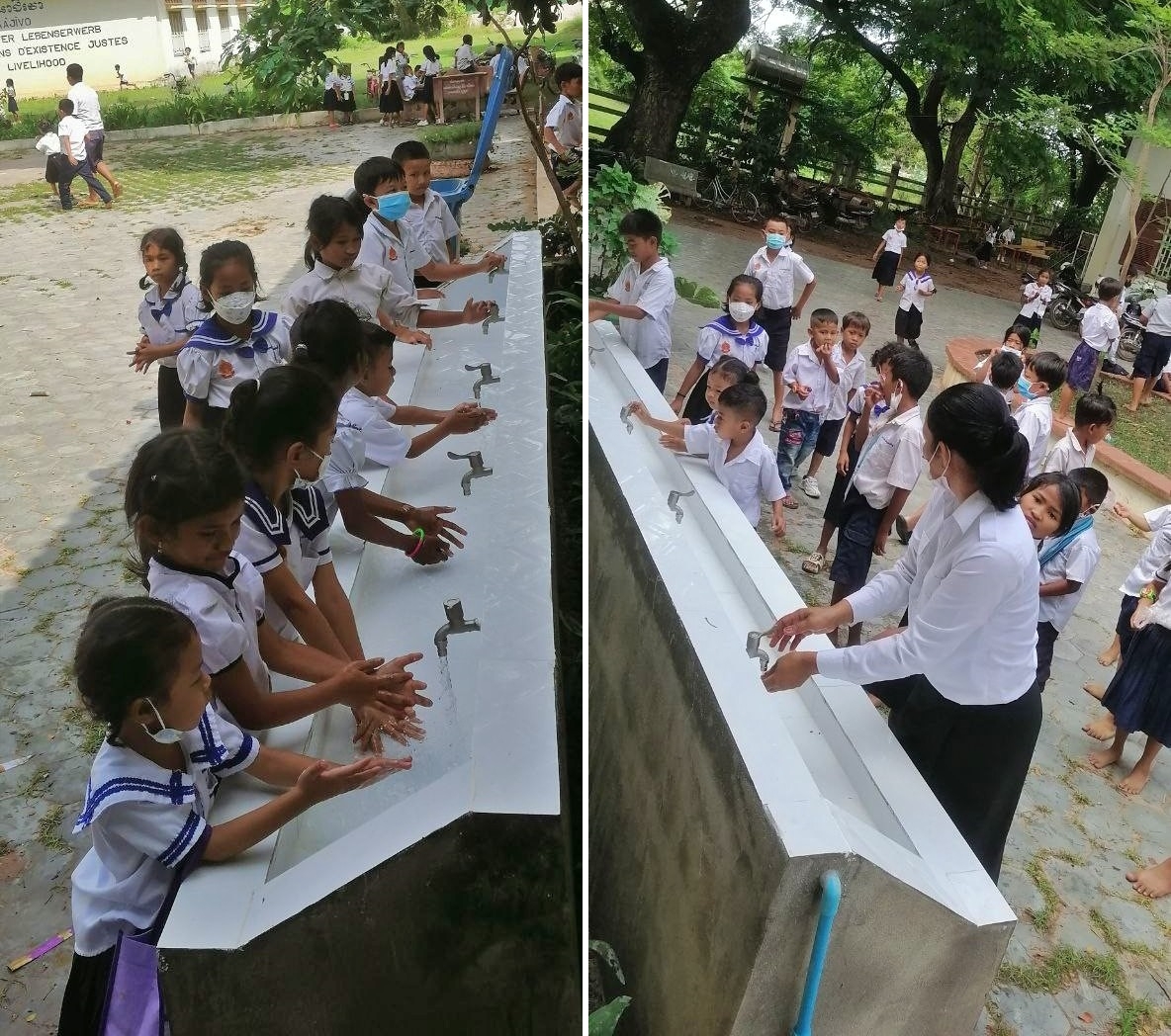 [캄보디아] 꼭바드리 초등학교 세면대 공사 & 꼭따짠 초등학교 희망소식 