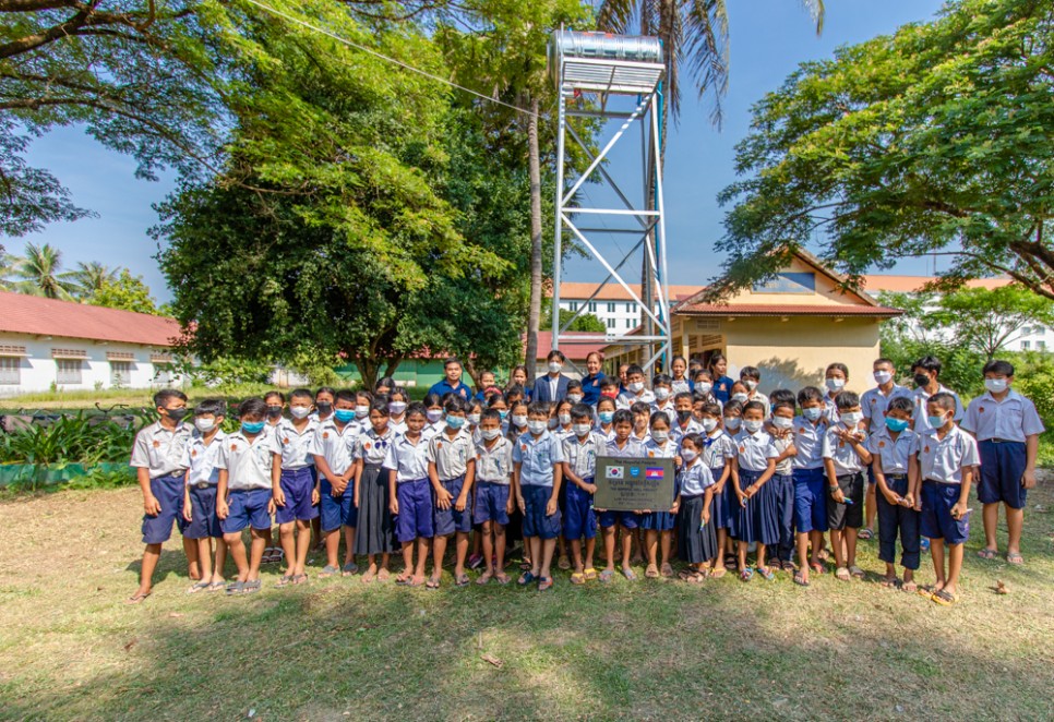 [캄보디아소식] 구윈 초등학교에 귓전수 5호 우물 공사가 시작되었습니다 